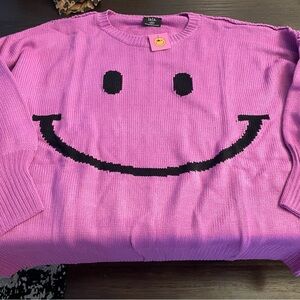 Dressed in Lala Purple Serotonin Smile Sweater not on the website